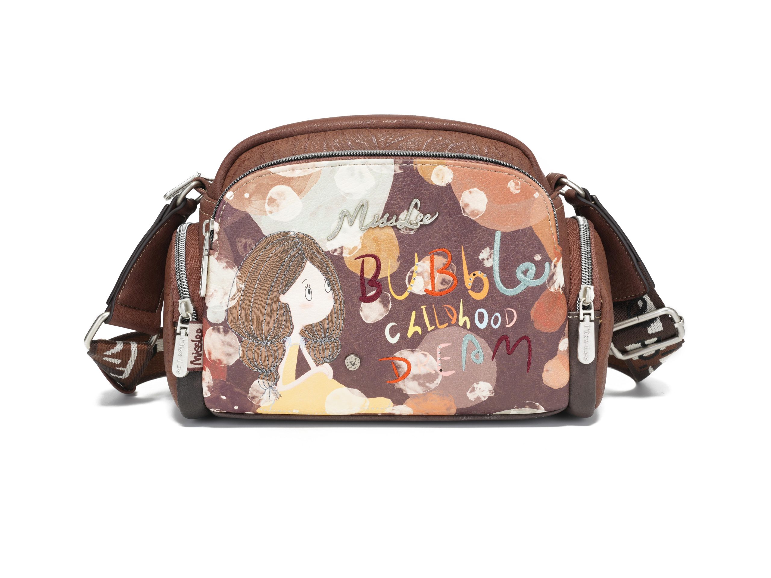Cross Body Misslee Con Correa Ajustable, De Muy Buen Tamaño Con Divisiones y Cerre.