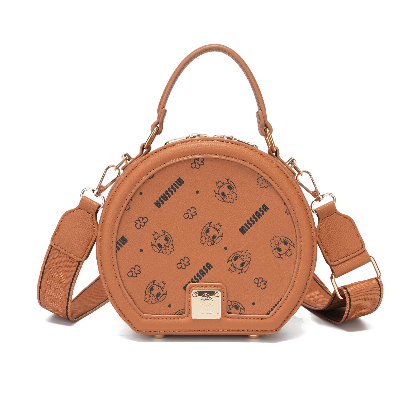 Bolso de Mano y Bandolera Estilo Domo con Estampado Graffiti Asa Superior Resistente Cierre de Cremallera Seguro en Cinco Colores
